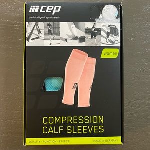 NIB cep aqua blue women’s compression calf sleeves, size ll (9.5-12 inch calf)
